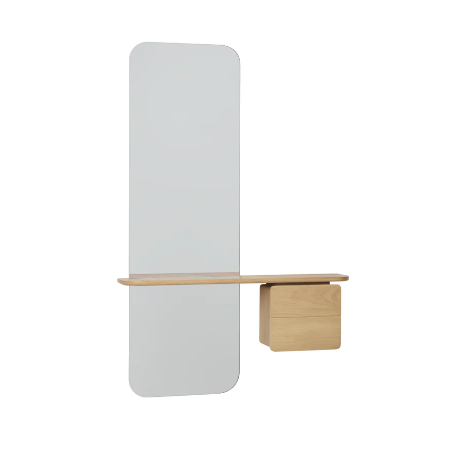 UMAGE One More Look Mirror, Oak