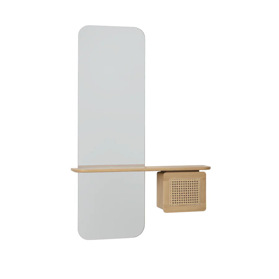 UMAGE One More Look Mirror, Oak