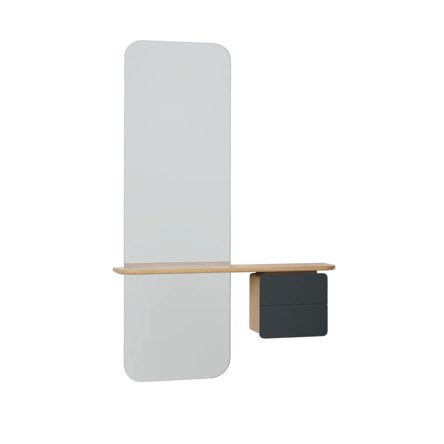 UMAGE One More Look Mirror, Oak