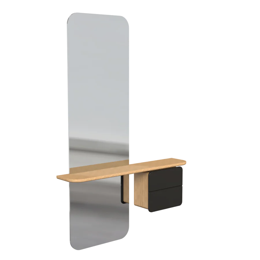 UMAGE One More Look Mirror, Oak
