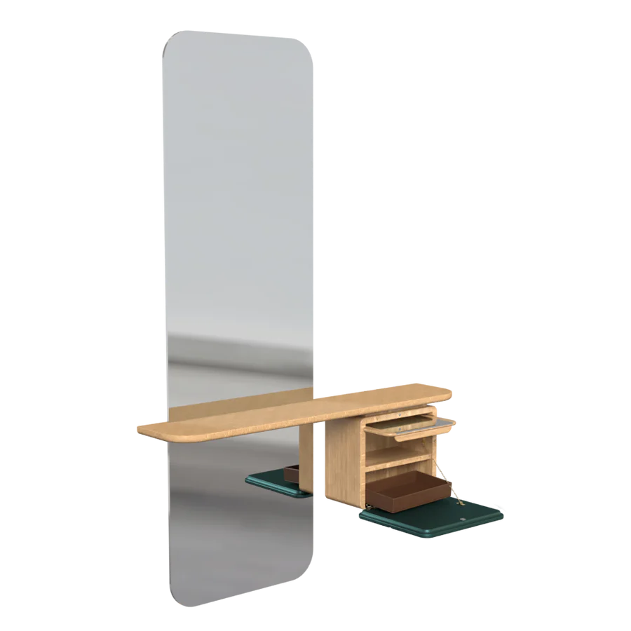 UMAGE One More Look Mirror, Oak