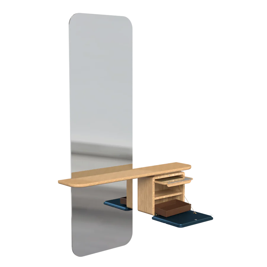 UMAGE One More Look Mirror, Oak