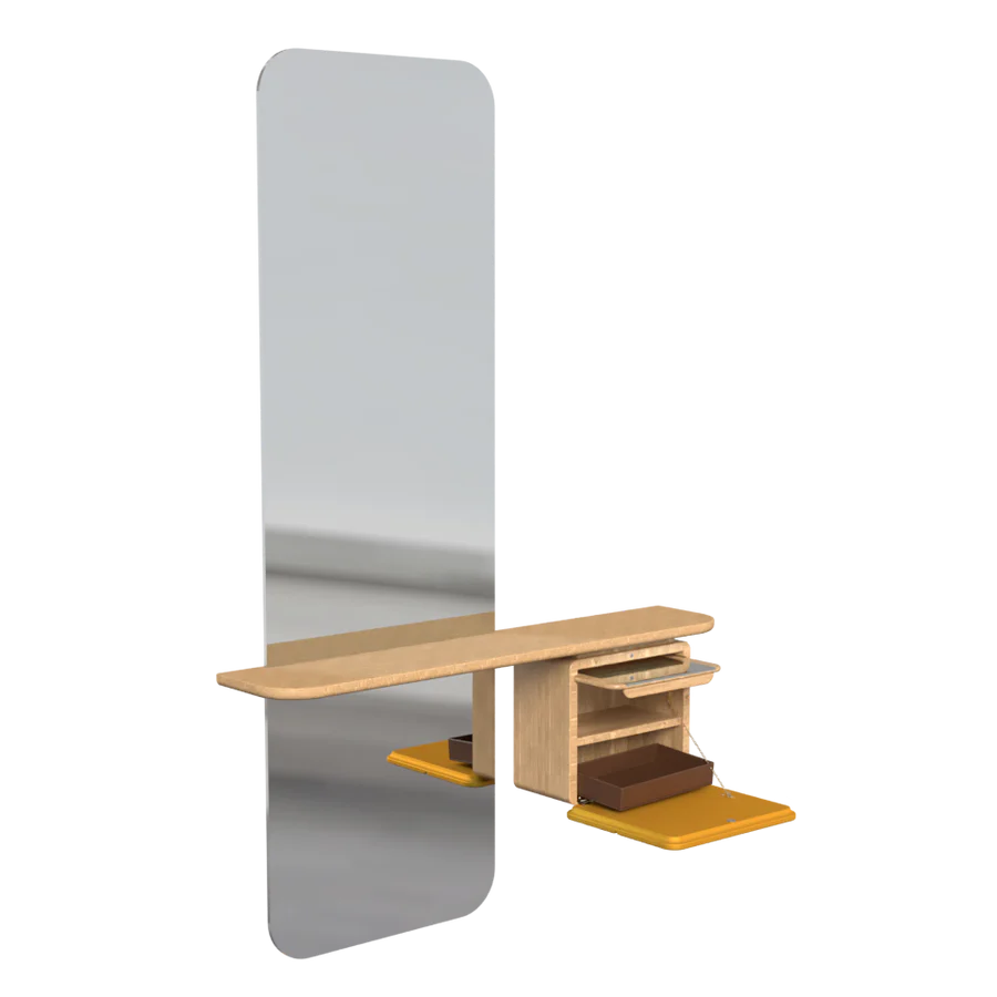UMAGE One More Look Mirror, Oak