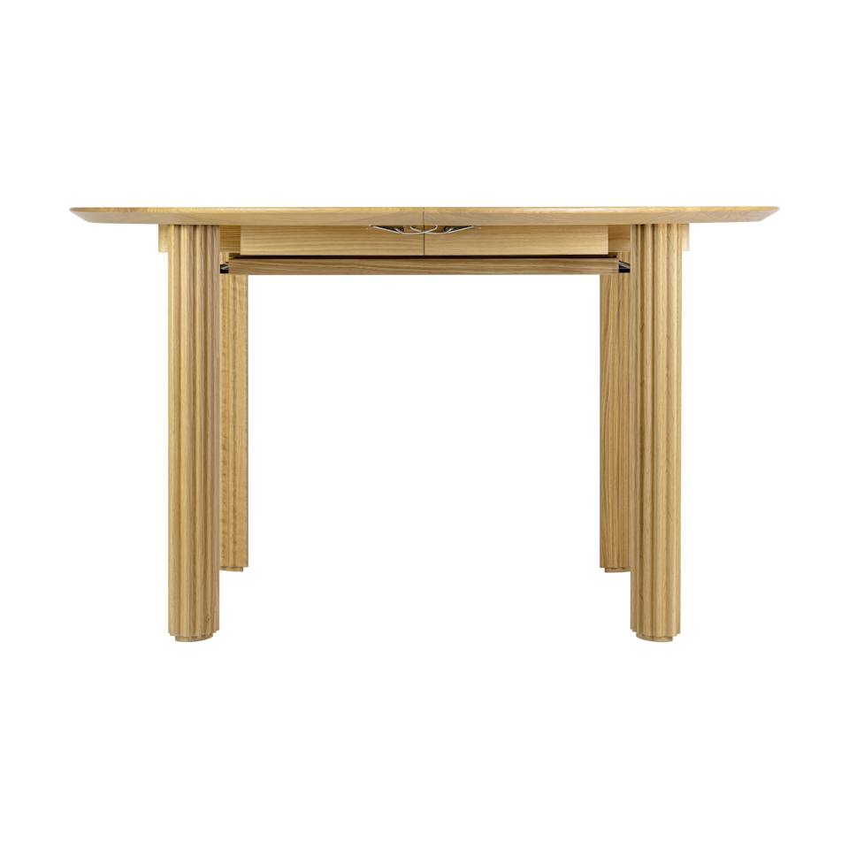 UMAGE Comfort Circle Dining Table with Extension, Oak
