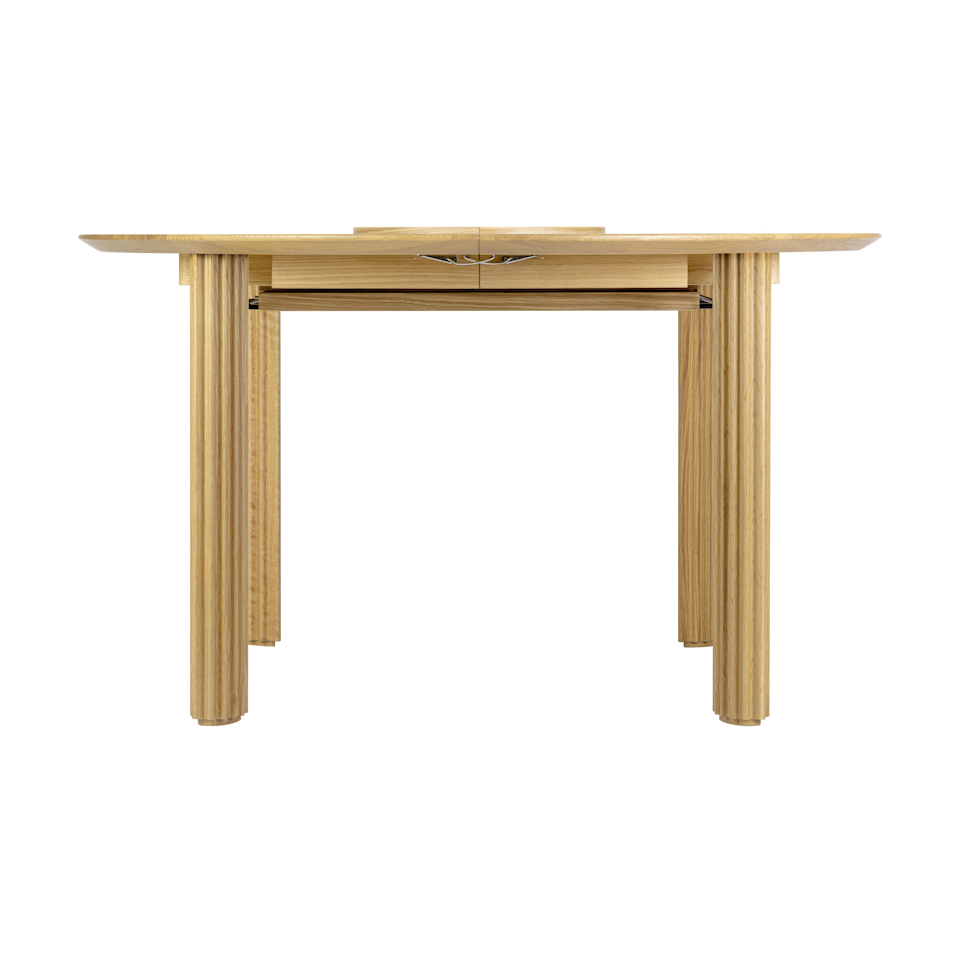 UMAGE Comfort Circle Dining Table with Extension, Oak