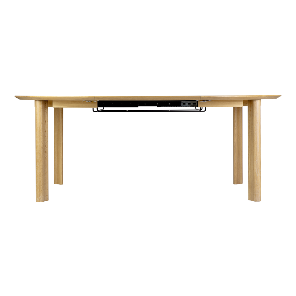 UMAGE Comfort Circle Dining Table with Extension, Oak