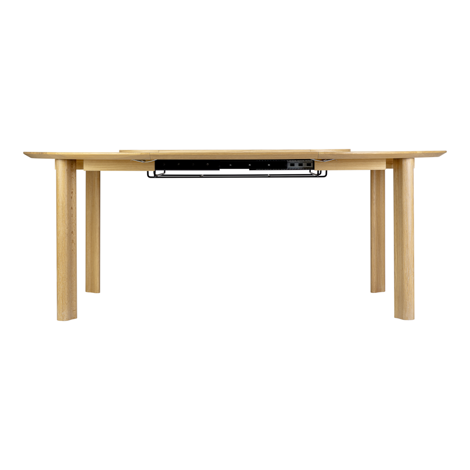 UMAGE Comfort Circle Dining Table with Extension, Oak