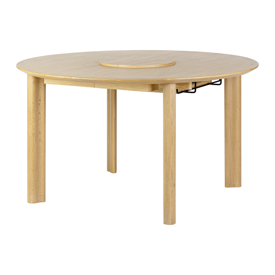 UMAGE Comfort Circle Dining Table with Extension, Oak