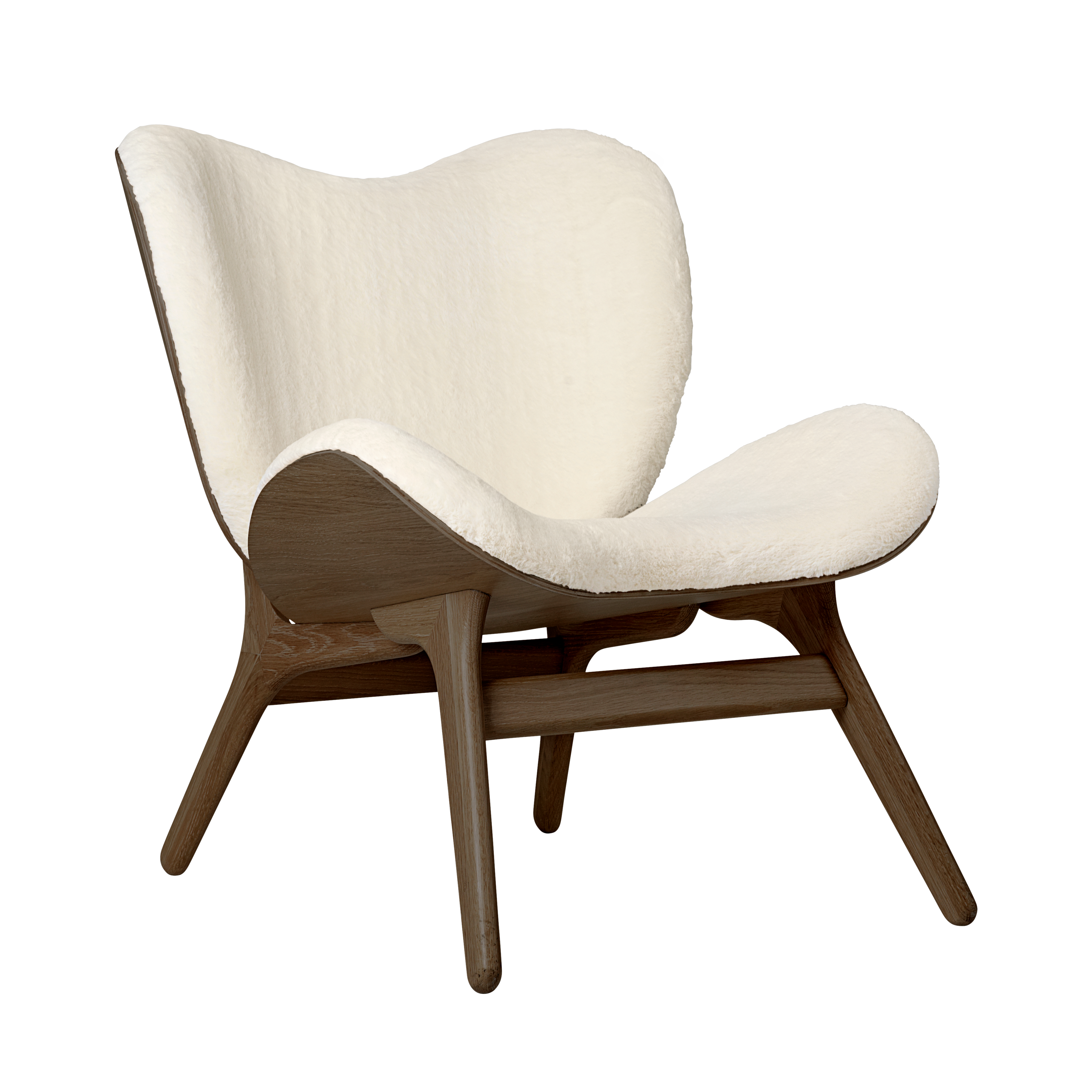 UMAGE A Conversation Piece Lounge Chair, Low, Dark Oak