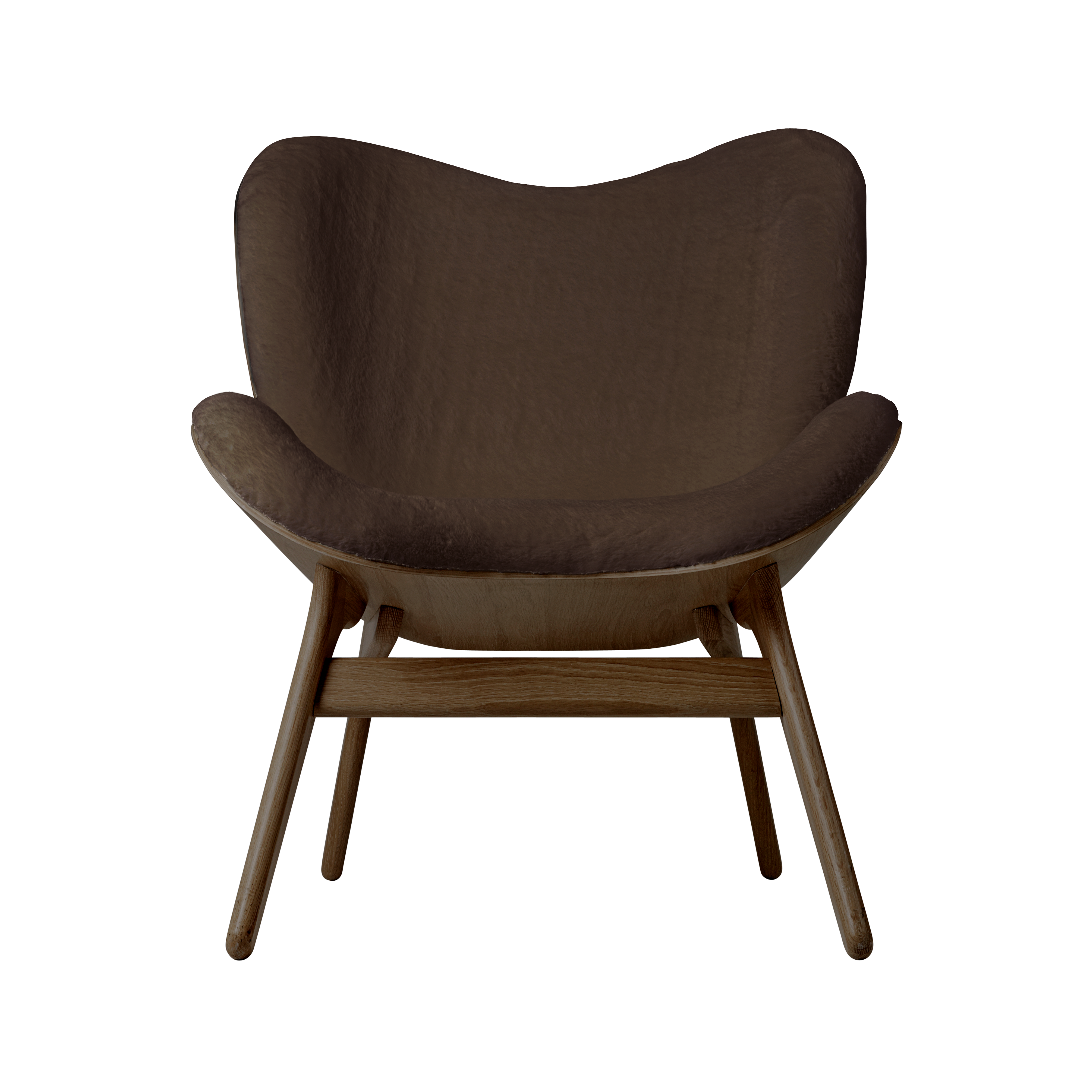 UMAGE A Conversation Piece Lounge Chair, Low, Dark Oak
