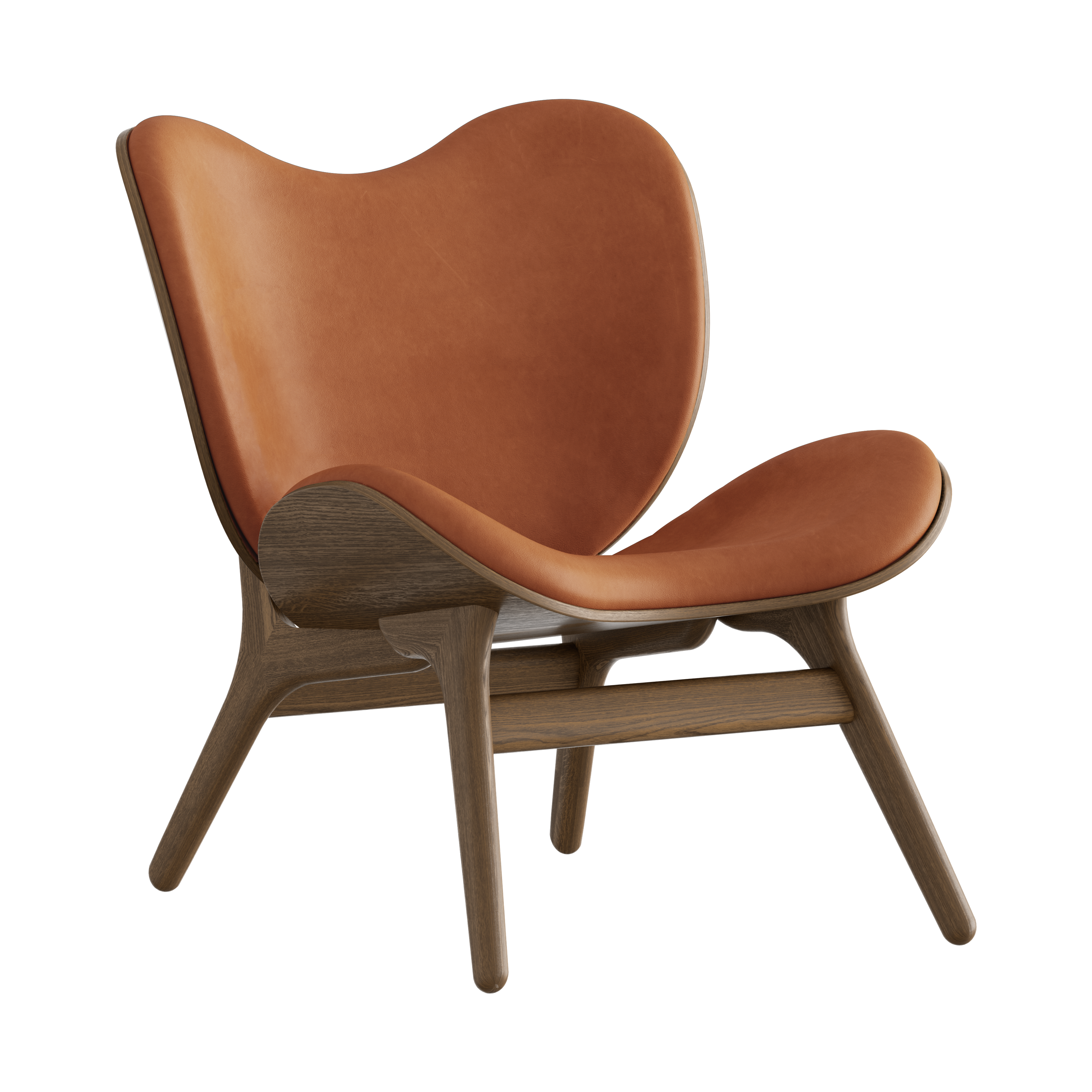 UMAGE A Conversation Piece Lounge Chair, Low, Dark Oak