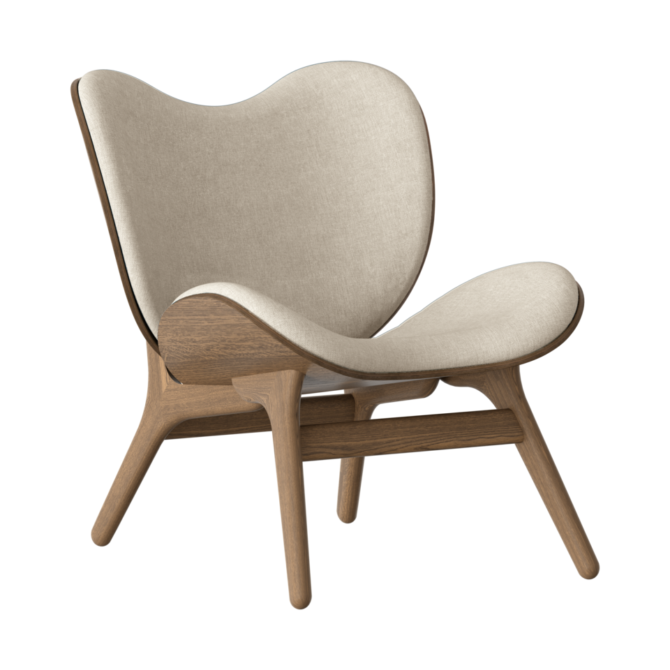 UMAGE A Conversation Piece Lounge Chair, Low, Dark Oak