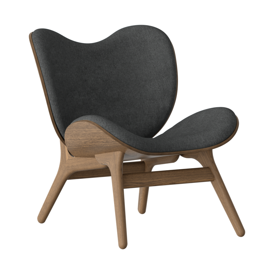 UMAGE A Conversation Piece Lounge Chair, Low, Dark Oak