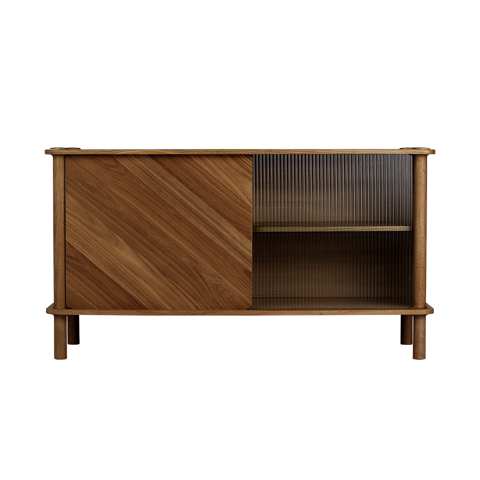UMAGE Italic Sideboard, Wood/Glass