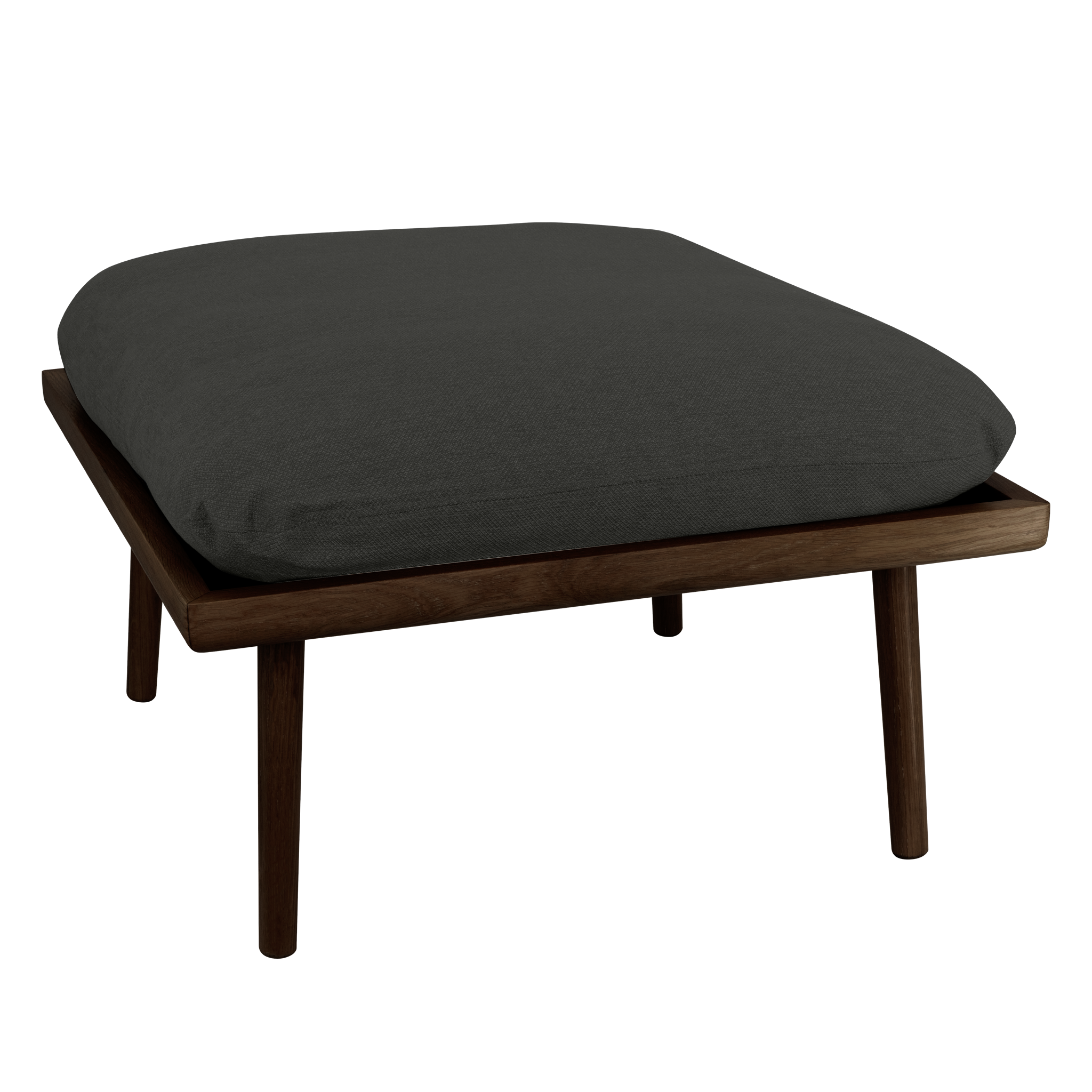 UMAGE Lounge Around Shuffle Ottoman, Dark Oak