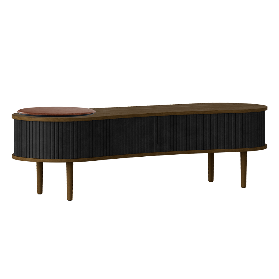 UMAGE Audacious TV bench, Dark Oak