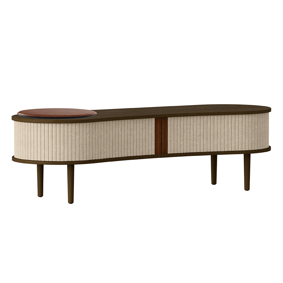 UMAGE Audacious TV bench, Dark Oak