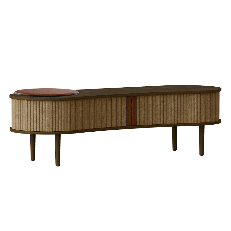 UMAGE Audacious TV bench, Dark Oak