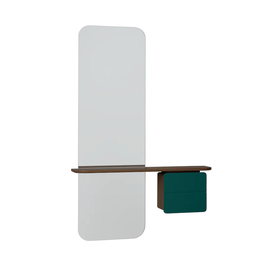 UMAGE One More Look Mirror, Dark Oak
