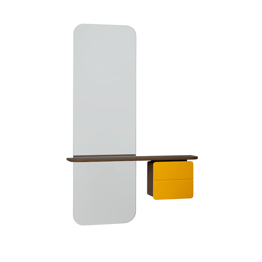 UMAGE One More Look Mirror, Dark Oak