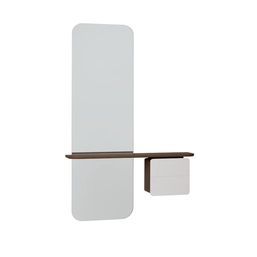 UMAGE One More Look Mirror, Dark Oak