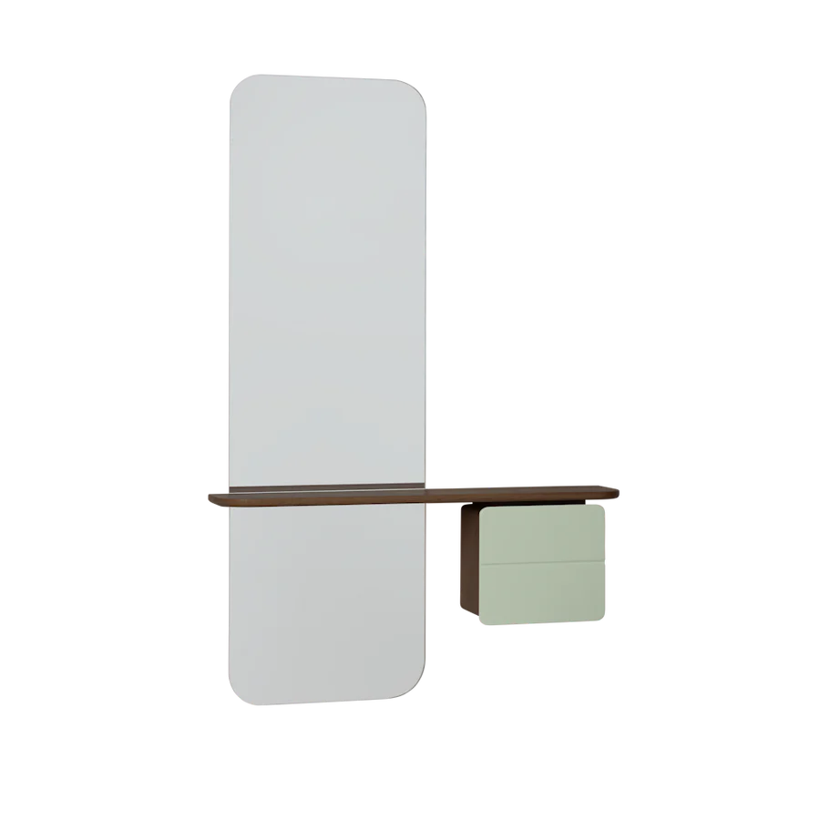 UMAGE One More Look Mirror, Dark Oak