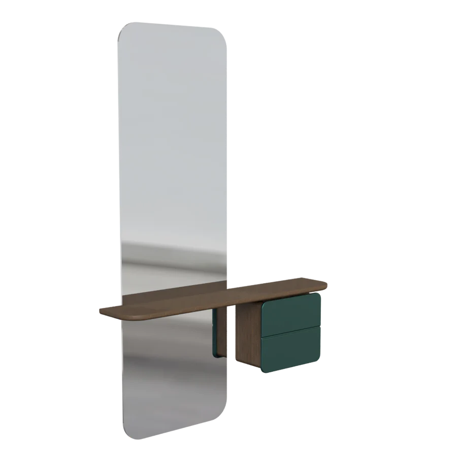 UMAGE One More Look Mirror, Dark Oak