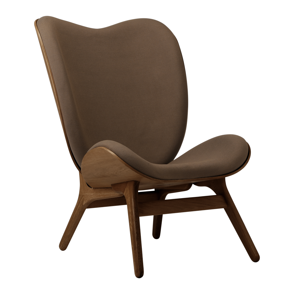 UMAGE A Conversation Piece Lounge Chair, Tall, Dark Oak