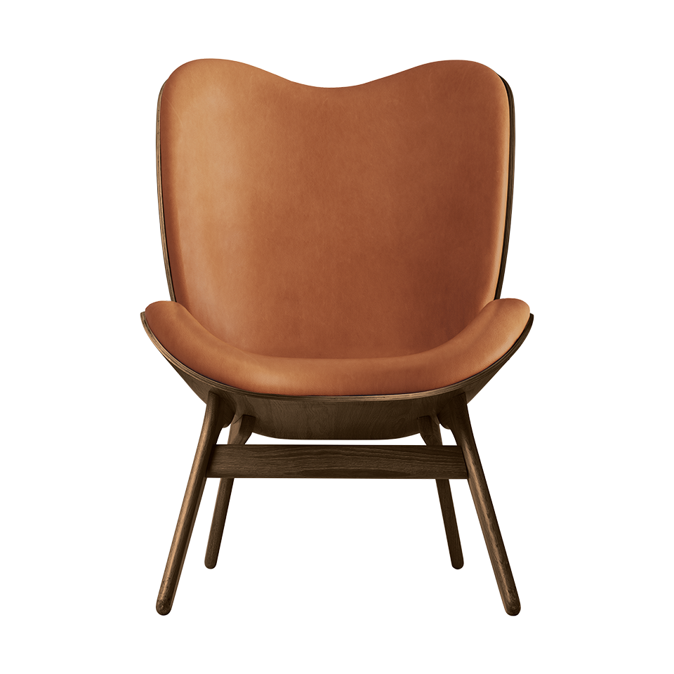 UMAGE A Conversation Piece Lounge Chair, Tall, Dark Oak