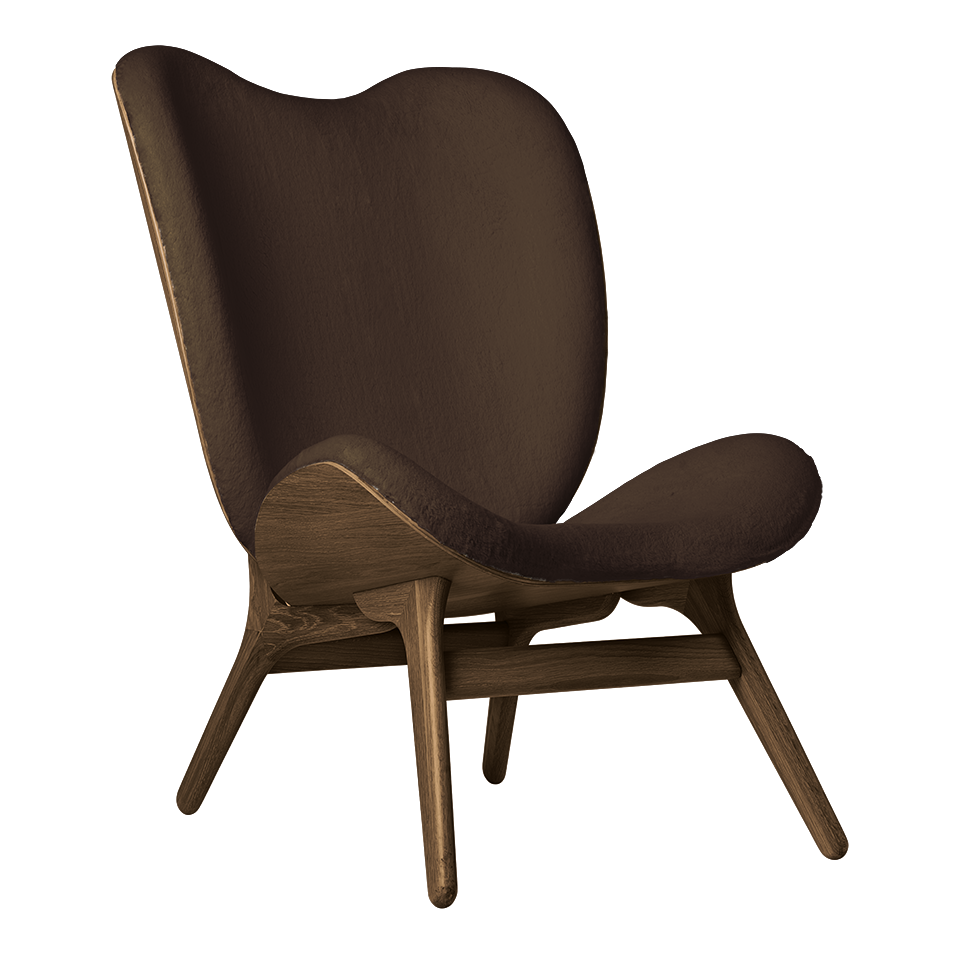 UMAGE A Conversation Piece Lounge Chair, Tall, Dark Oak