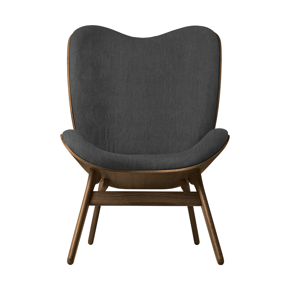 UMAGE A Conversation Piece Lounge Chair, Tall, Dark Oak