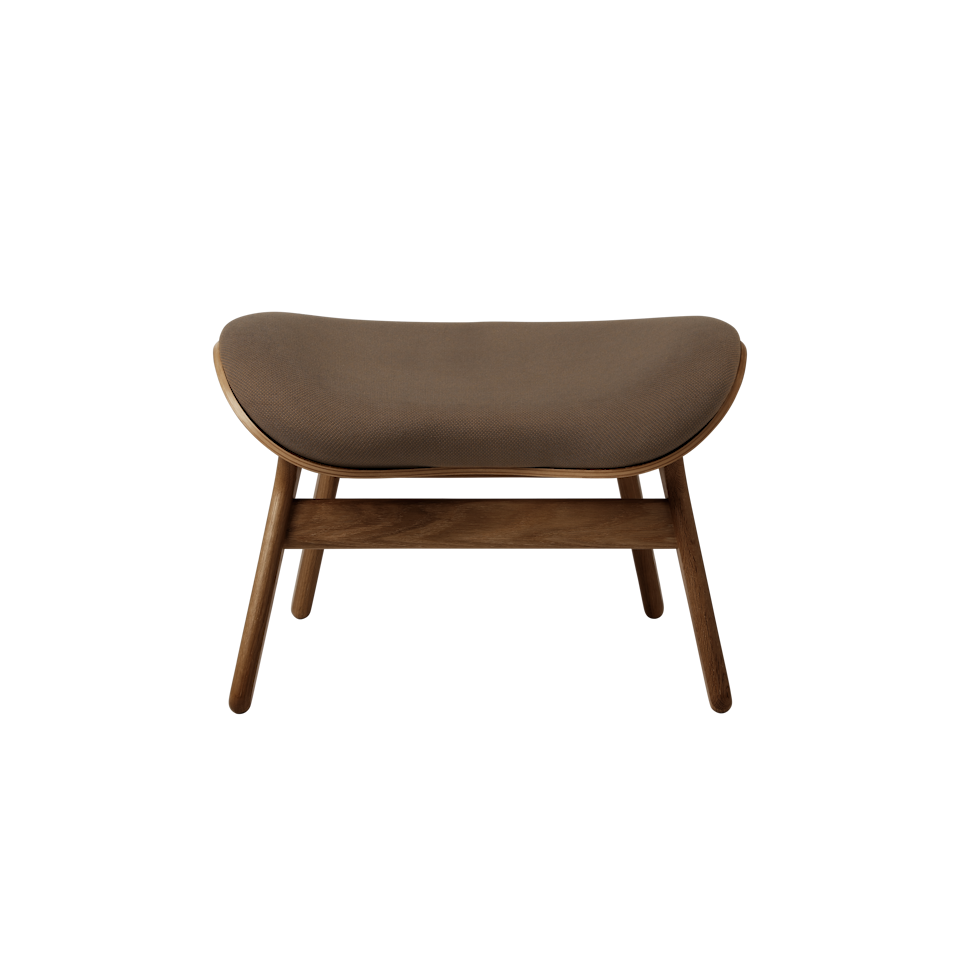 UMAGE A Conversation Piece Ottoman, Dark Oak