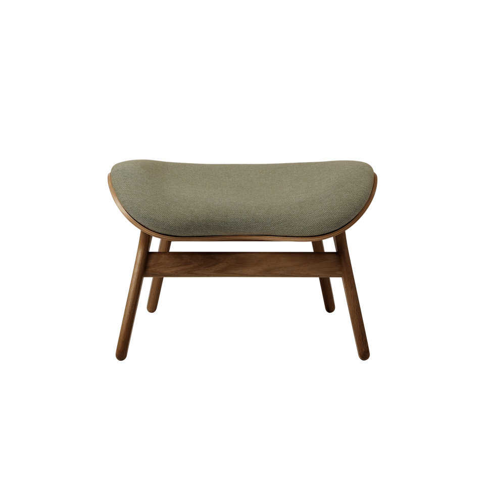 UMAGE A Conversation Piece Ottoman, Dark Oak