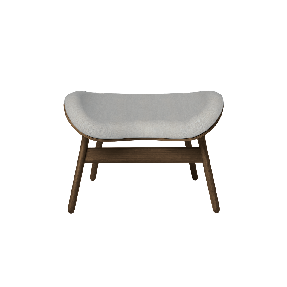 UMAGE A Conversation Piece Ottoman, Dark Oak