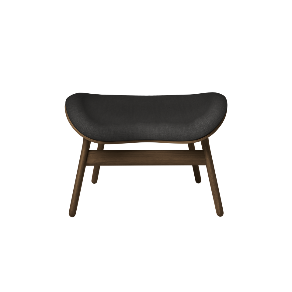 UMAGE A Conversation Piece Ottoman, Dark Oak