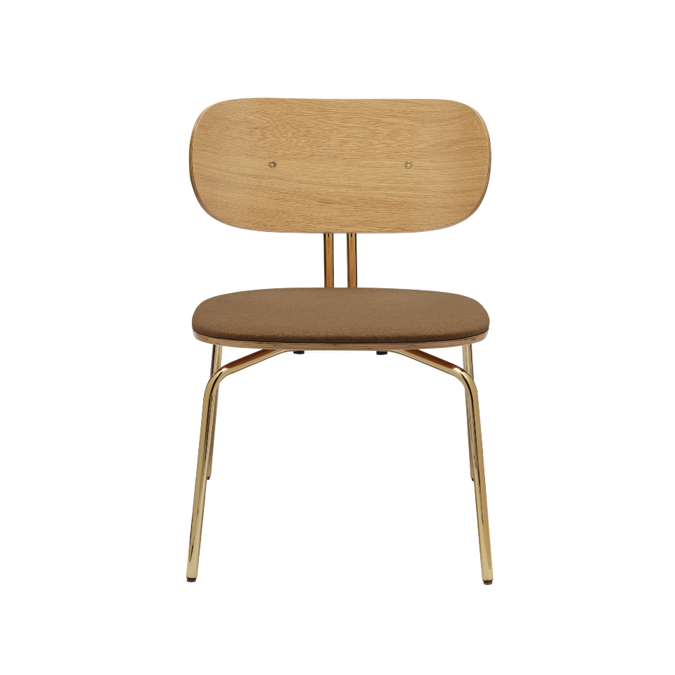 UMAGE Curious Lounge Chair, Brass Legs