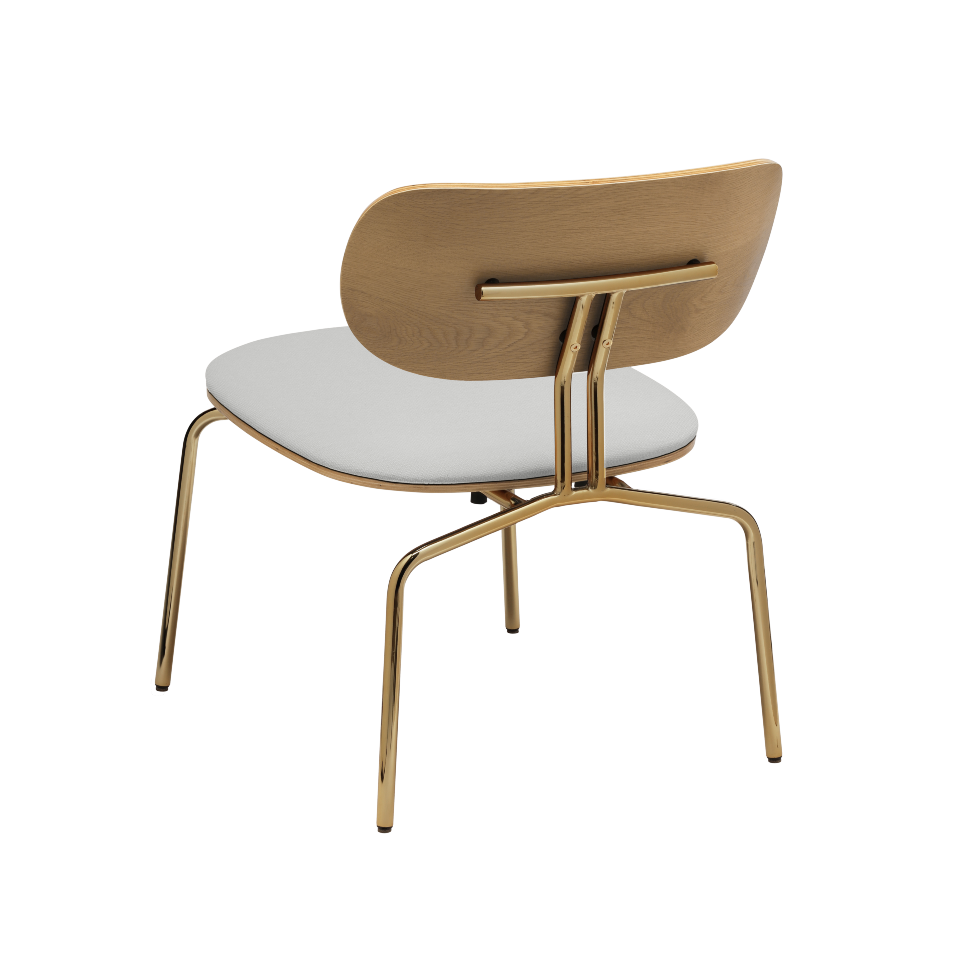 UMAGE Curious Lounge Chair, Brass Legs