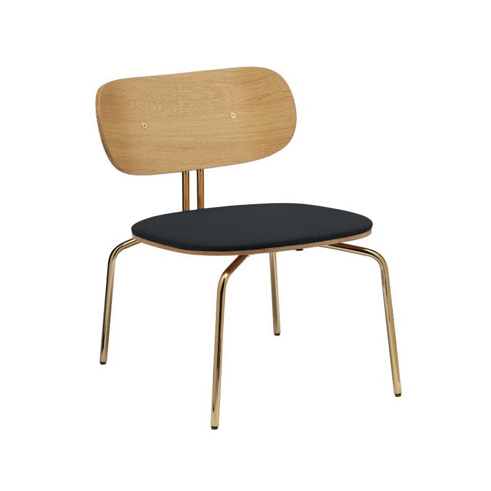 UMAGE Curious Lounge Chair, Brass Legs