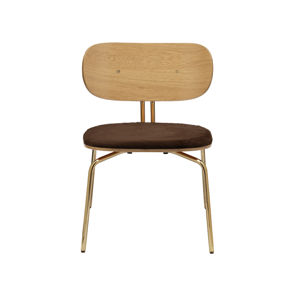 UMAGE Curious Lounge Chair, Brass Legs