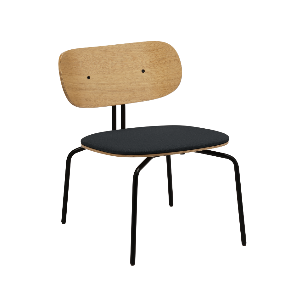 UMAGE Curious Lounge Chair, Black Legs