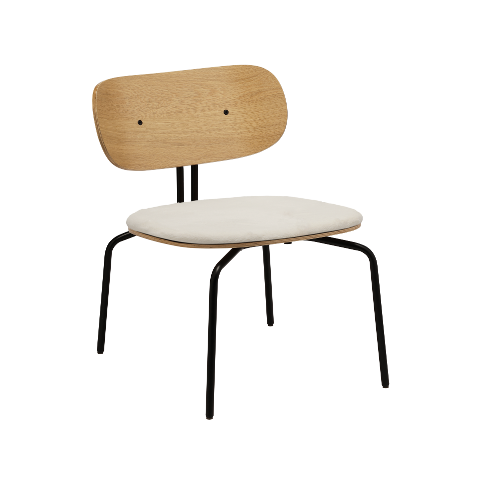 UMAGE Curious Lounge Chair, Black Legs
