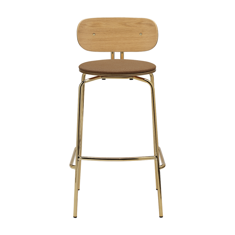 UMAGE Curious Bar Stool, Brass Legs