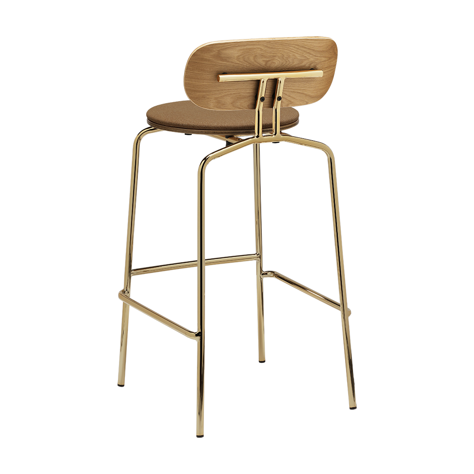 UMAGE Curious Bar Stool, Brass Legs