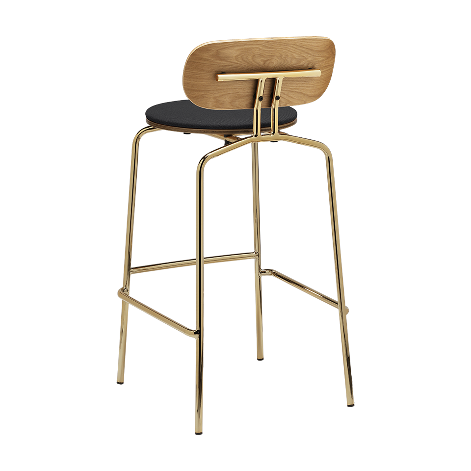 UMAGE Curious Bar Stool, Brass Legs