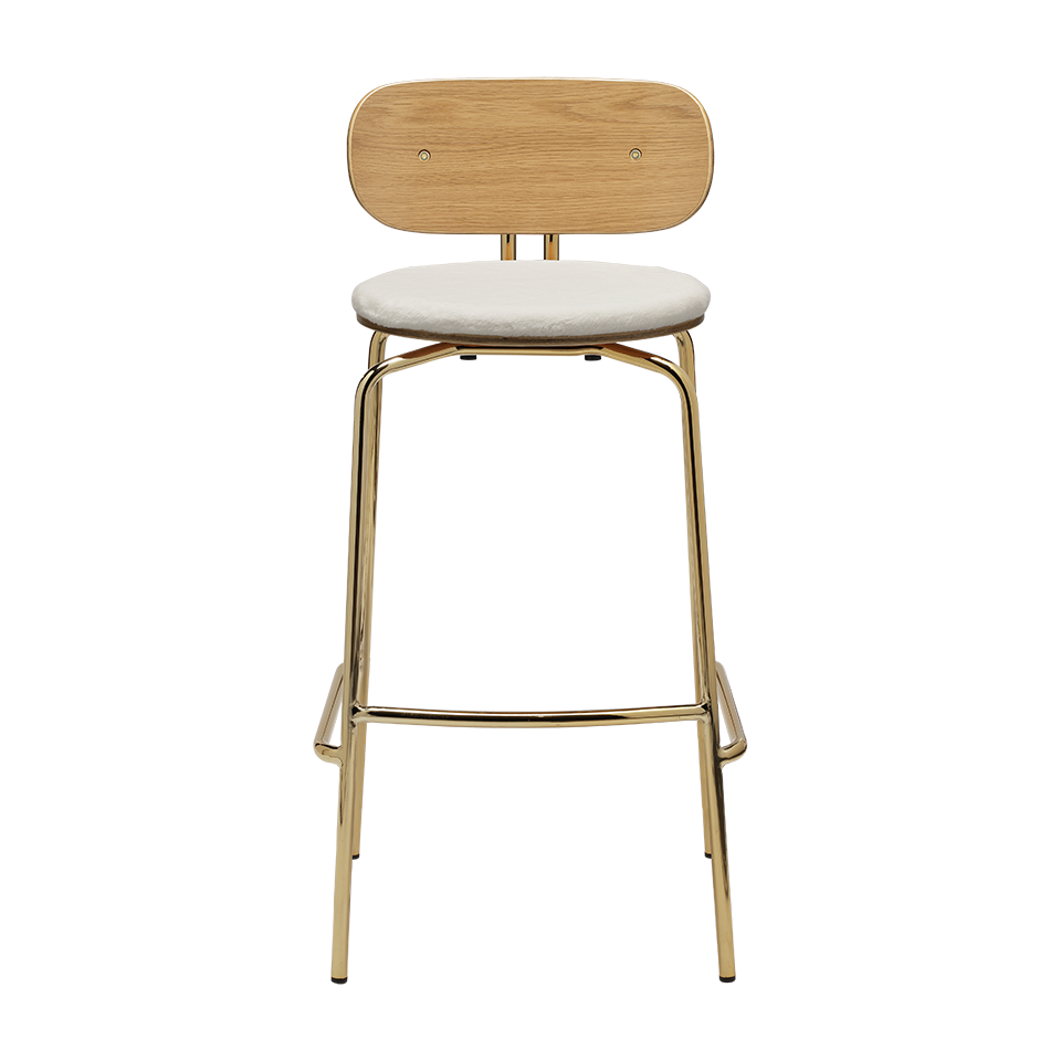 UMAGE Curious Bar Stool, Brass Legs