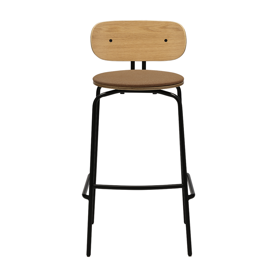 UMAGE Curious Bar Stool, Black Legs