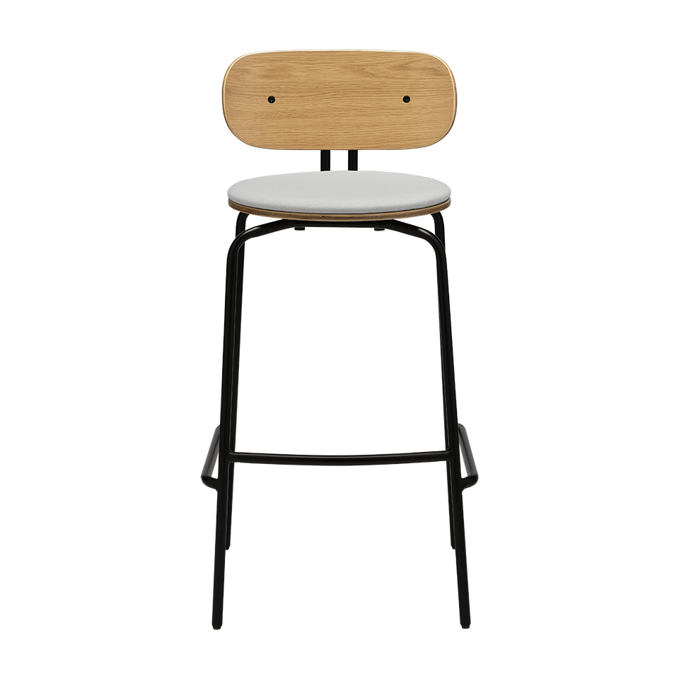 UMAGE Curious Bar Stool, Black Legs