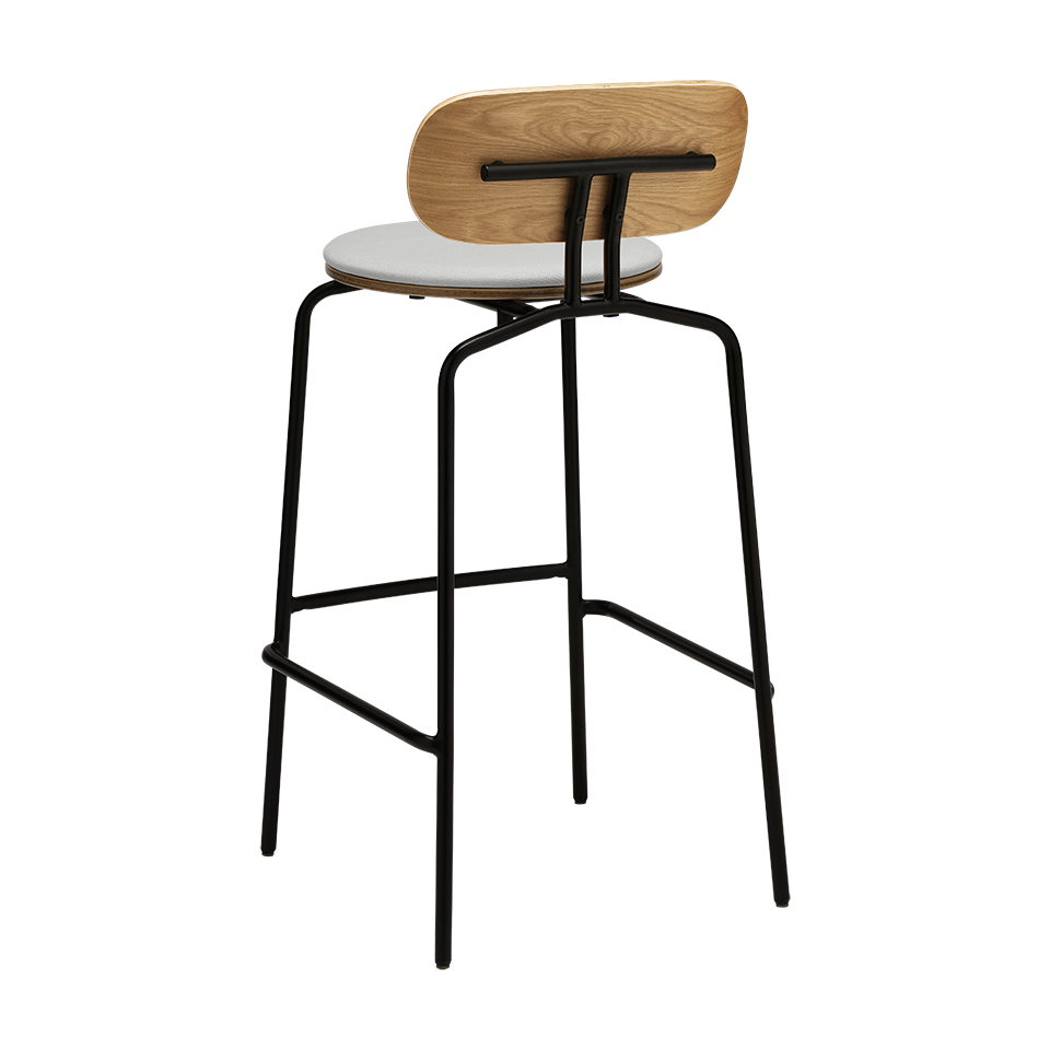 UMAGE Curious Bar Stool, Black Legs