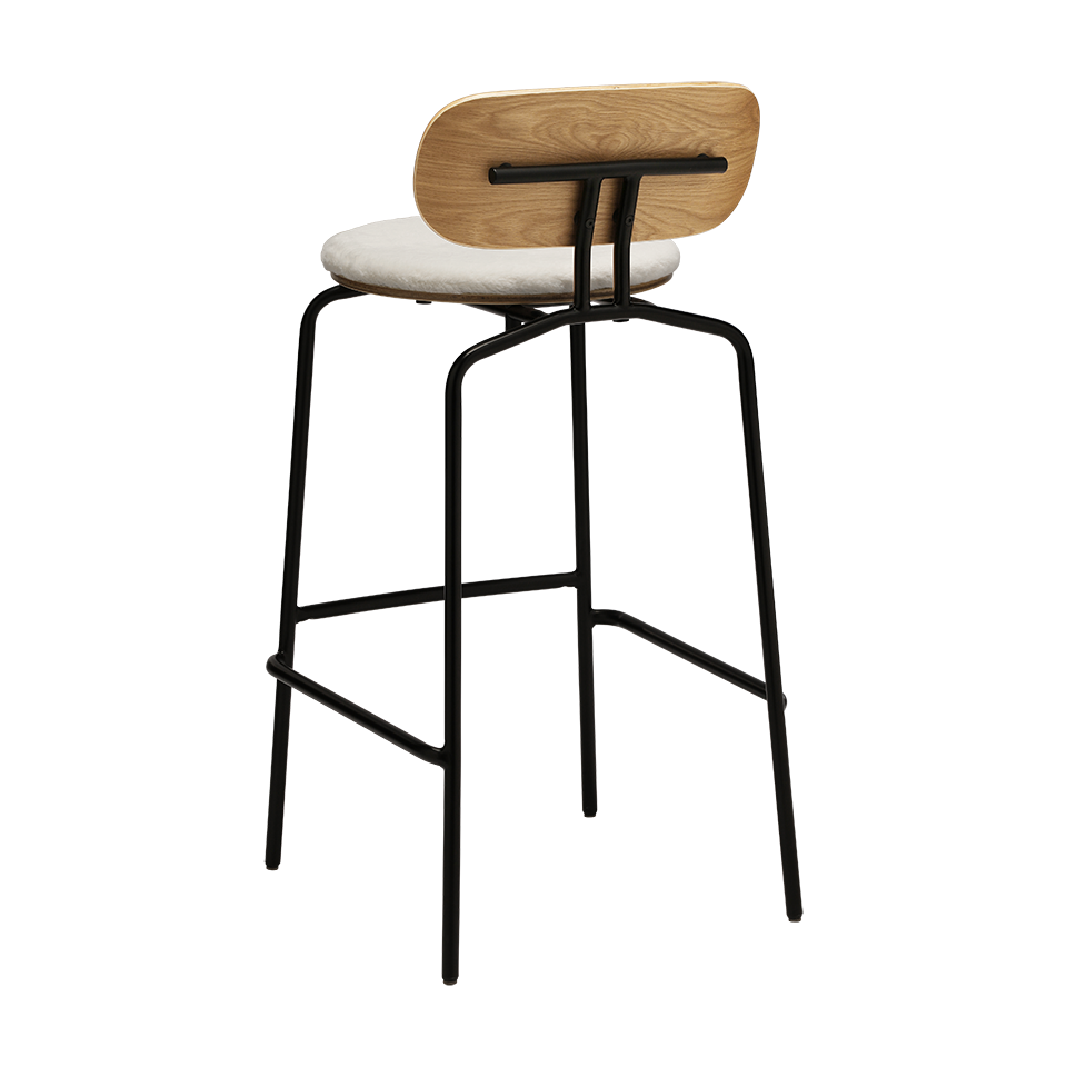 UMAGE Curious Bar Stool, Black Legs