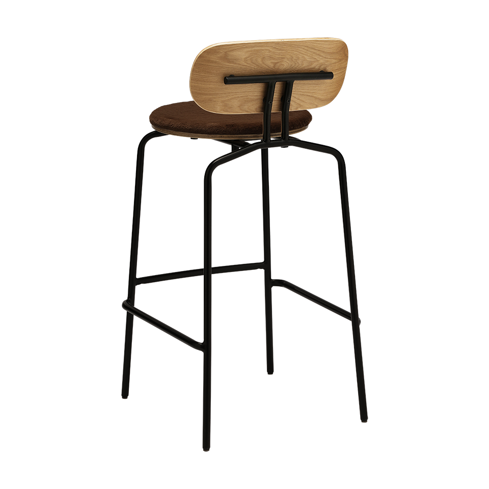 UMAGE Curious Bar Stool, Black Legs